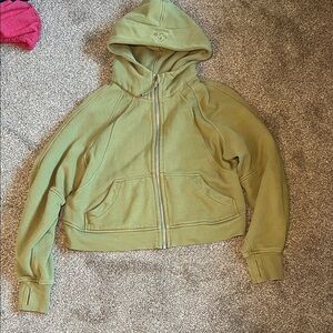 Lululemon Scuba Zip Bronze Green Size XS/S